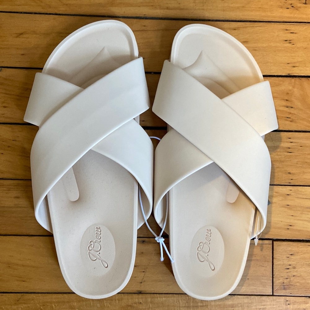 NWT J Crew Marina Waterproof Cross-Strap Eva Sandals